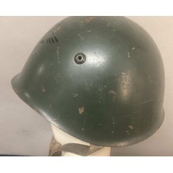 Rare Italian Royal Italian Army M33 helmet in gray-green with a HQ insignia