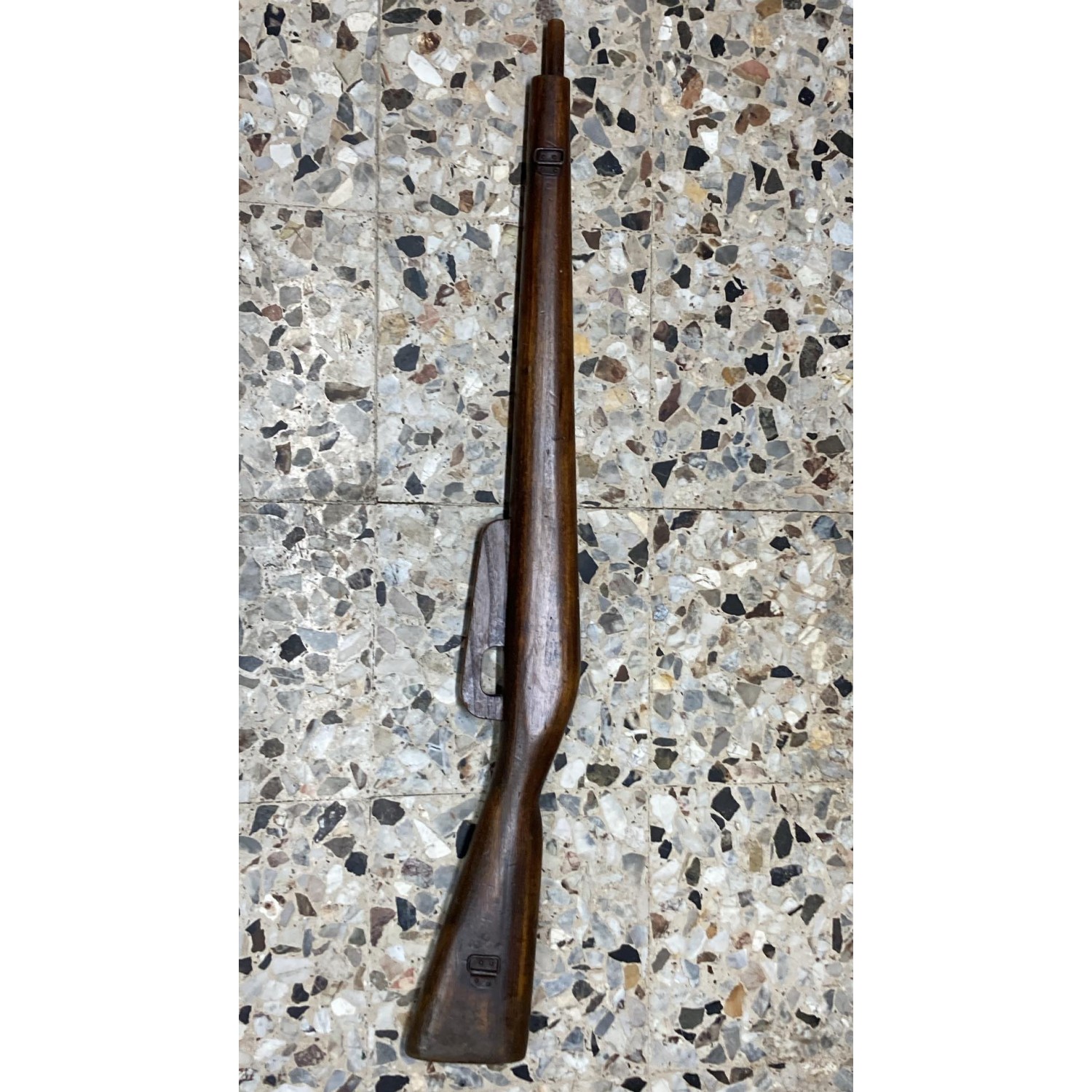Hölzerne Übungsnachbildung eines Carcano Mod. 91/38