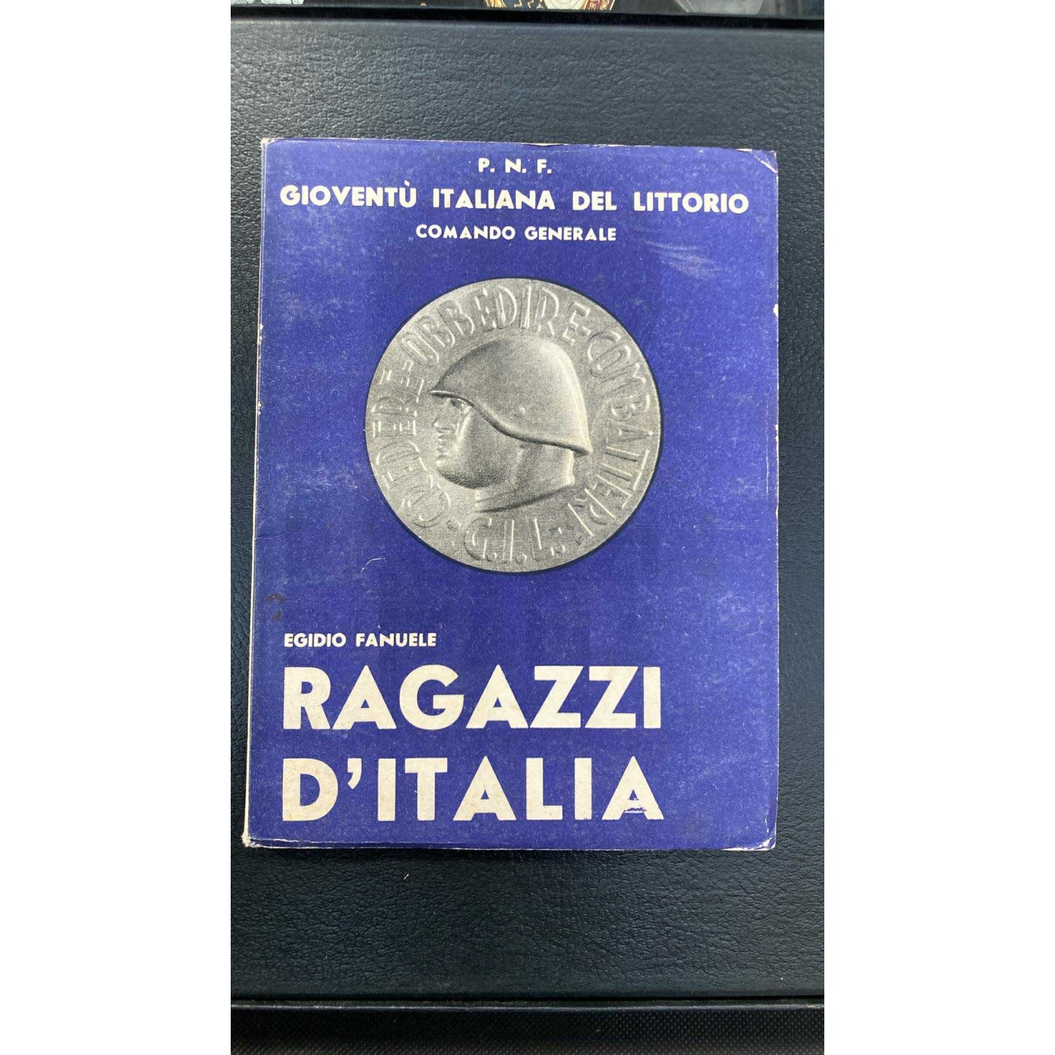 Faschistisches Propagandabuch DIE JUNGEN ITALIENS 1941 von Egidio Fanuele, General Command Edition Rom