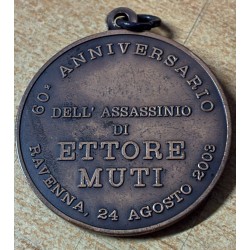 Gedenkmedaille für den Tod von Ettore Muti, 1943  2003