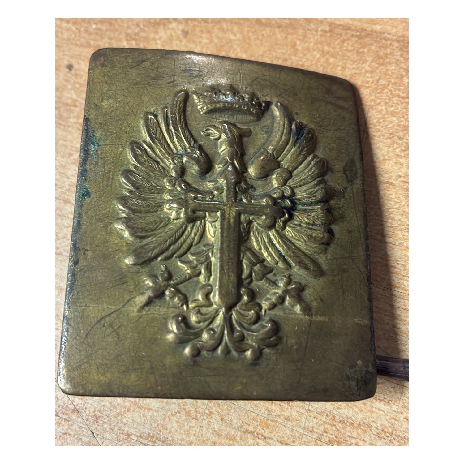 Spanish Army brass buckle from the Civil War period (1936-1939)