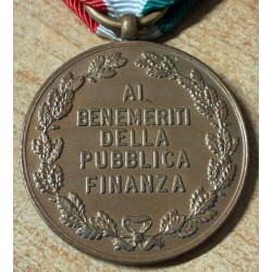 Medaglia REPUBBLICA ITALIANA  Ai Benemeriti Della Pubblica Finanza