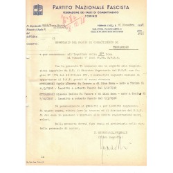 Interessantissimo lotto di documenti sulla discriminazione dopo le Leggi Razziali del 1938