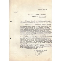 Documents awarding the Medal of Civil Valor to a Young Fascist.