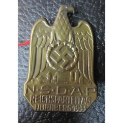 NSDAP Reichsparteitag Nurnberg 1933. Hollow tombac
