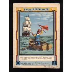Quaderno scolastico anni 1922/1945  I Viaggi di Gulliver