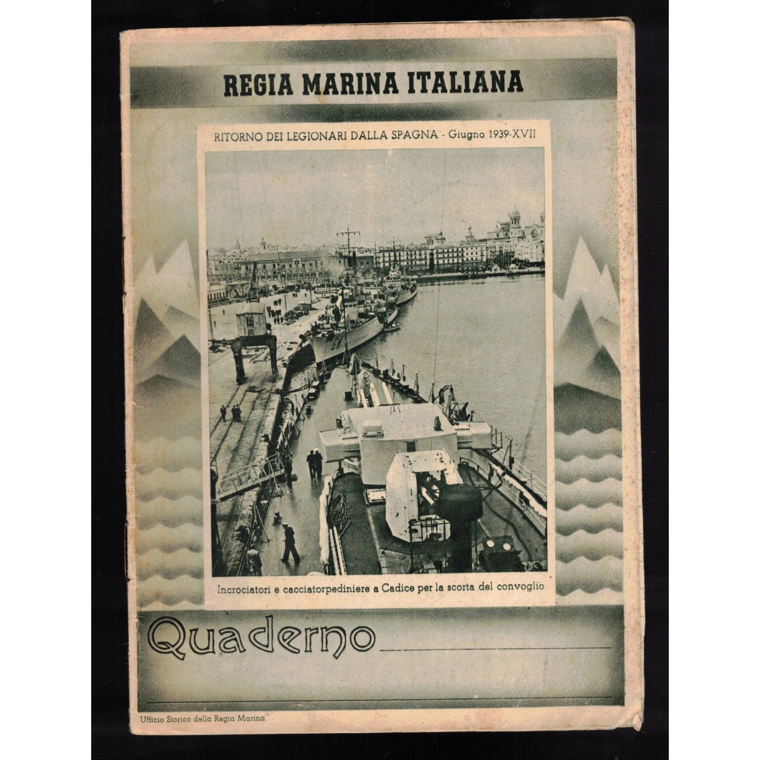 Quaderno scolastico Regia Marina Italiana
