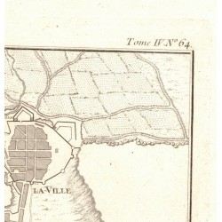 pianta della citta di Palamos  seconda meta del 1700