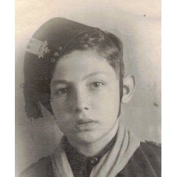 Foto ritratto tessera di un Balilla