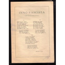 innario INNI  Opera Balilla Anno XIV EF
