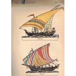 Foglio di soldatini di carta Marca SALGARI Mompracen