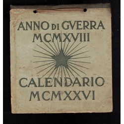 Calendario 1926 Anno di Guerra 1918