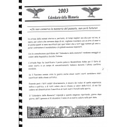 Calendario della memoria 2003 di Alessio Borraccino
