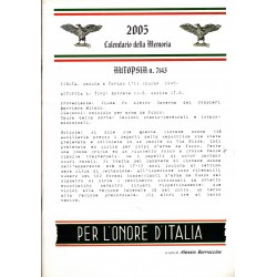 Rivista Calendario della memoria 2005 di Alessio Borraccino