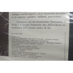 Manifesto murale di propaganda neo fascista anni 80 Franco Freda