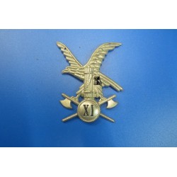 Fregio per copricapo da truppa XI Legione CCNN Alpine