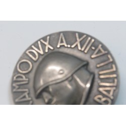 Commemorative bow pin VI ° Campo DUX Opera Balilla in silver