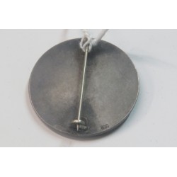 Commemorative bow pin VI ° Campo DUX Opera Balilla in silver
