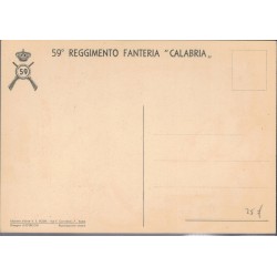 Cartolina reggimentale 59° Rgt Fanteria CALABRIA