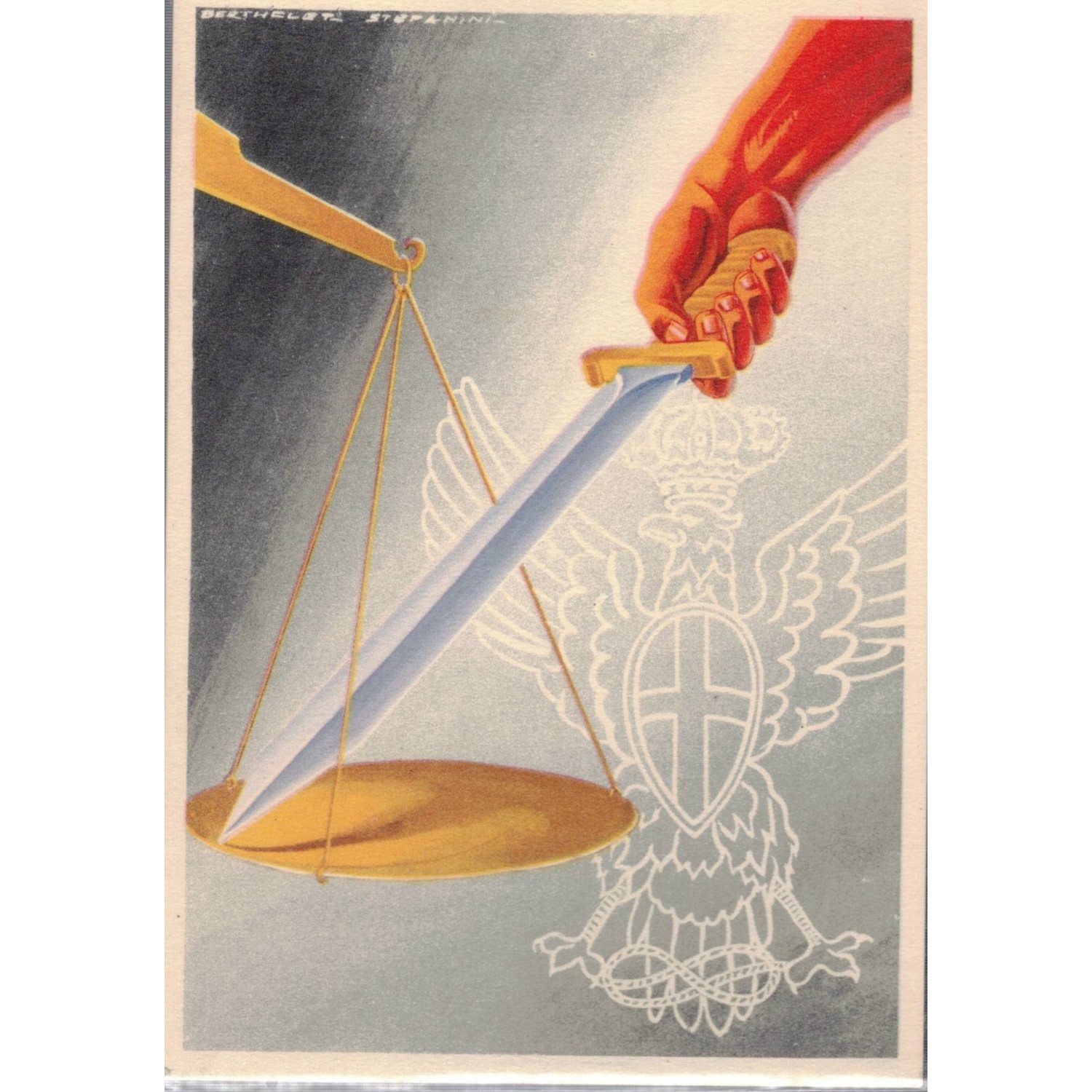 Cartolina rara Scuola di Polizia in  L Aquila