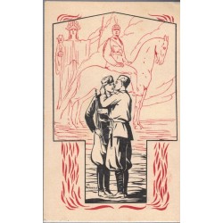 Cartolina postale di propaganda a cura Ufficio Storico della Milizia