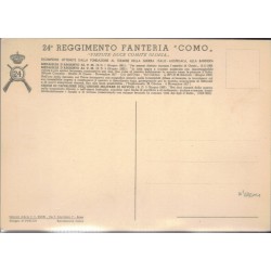 Cartolina reggimentale 24° rgt Fanteria "COMO"