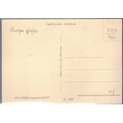 Cartolina di propaganda fascista Autarchia e Battaglia del Grano 1941