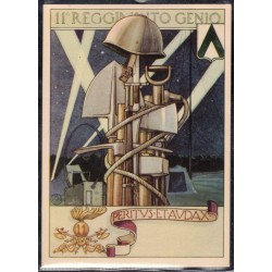 Cartolina reggimentale 11° Rgt Genio "Peritus Audax"