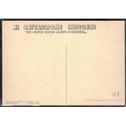 Cartolina reggimentale Africa Orientale  XI° Battaglione Indigeni