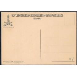 Cartolina reggimentale 10° Rgt. Artiglieria di Corpo d Armata Napoli