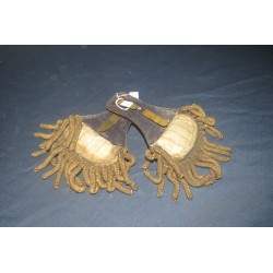 Coppia di controspalline in metallo da Ufficiale Guardia Civica Palermo 1848