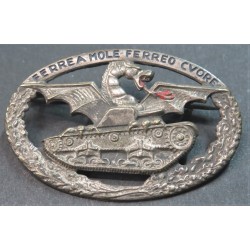 Tanker crews badge of the Italian Royal Army, lightened model, rare