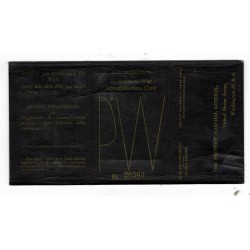 Tessera di riconoscimento di un soldato italiano POW Prisoner of War