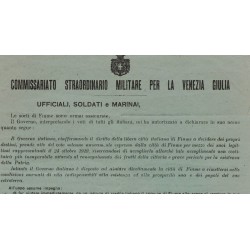 Volantino Campagna di Fiume a firma Badoglio