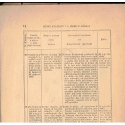 Libretto edito Ospedale Militare di Ancona 1899 Morti e Feriti Combattimenti di Dogali