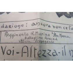 Rarissima pubblicazione del Gruppo Paracadutisti della San Marco 1943