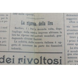 Raro ! Giornale edito ad Addis Abeba "Giornale di Addis Abeba" 1936