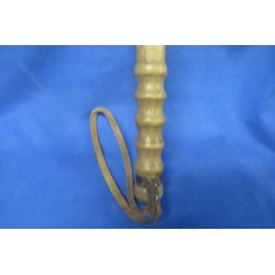 Manganello sfollagente in legno a ed anima in metallo anni 40/50