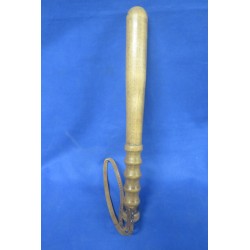 Manganello sfollagente in legno a ed anima in metallo anni 40/50