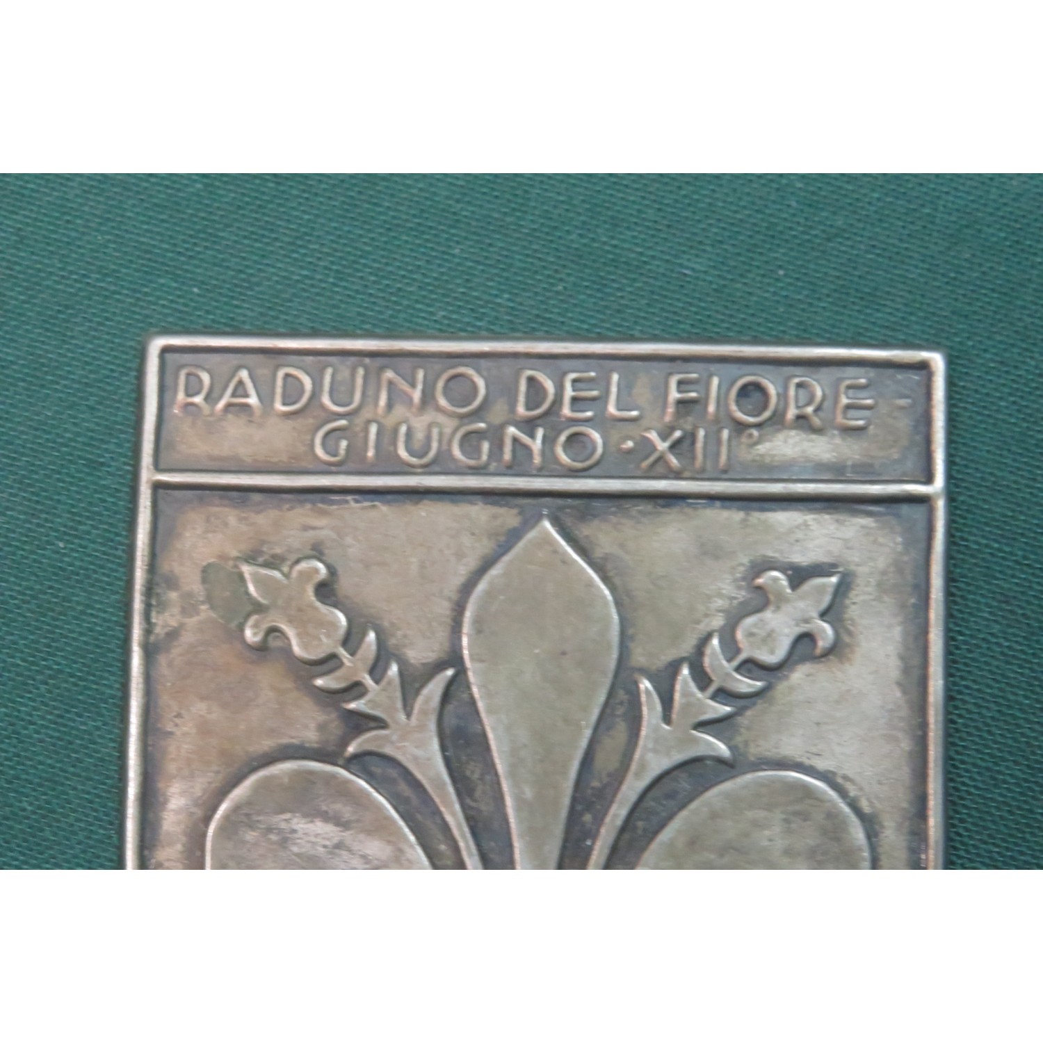 Raro scudetto Raduno Motociclistico Raduno del Fiore Firenze 1934