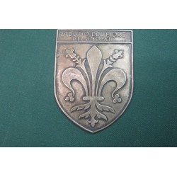 Raro scudetto Raduno Motociclistico Raduno del Fiore Firenze 1934