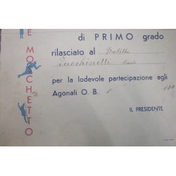 Diploma Opera Balilla