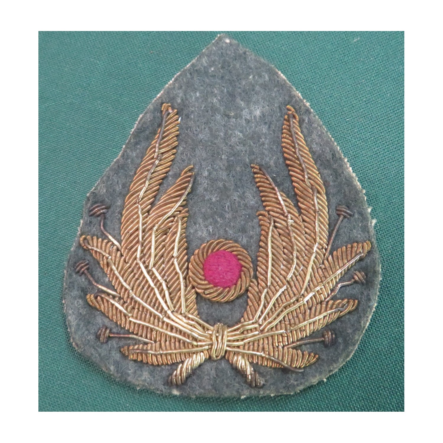 Raro ! Fregio da cappello da Ufficiale Commissariato periodo Repubblica Sociale