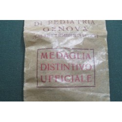 Medaglia in bronzo XVI Congresso di Pediatria Omaggio Buitoni con busta originale