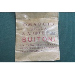 Medaglia in bronzo XVI Congresso di Pediatria Omaggio Buitoni con busta originale