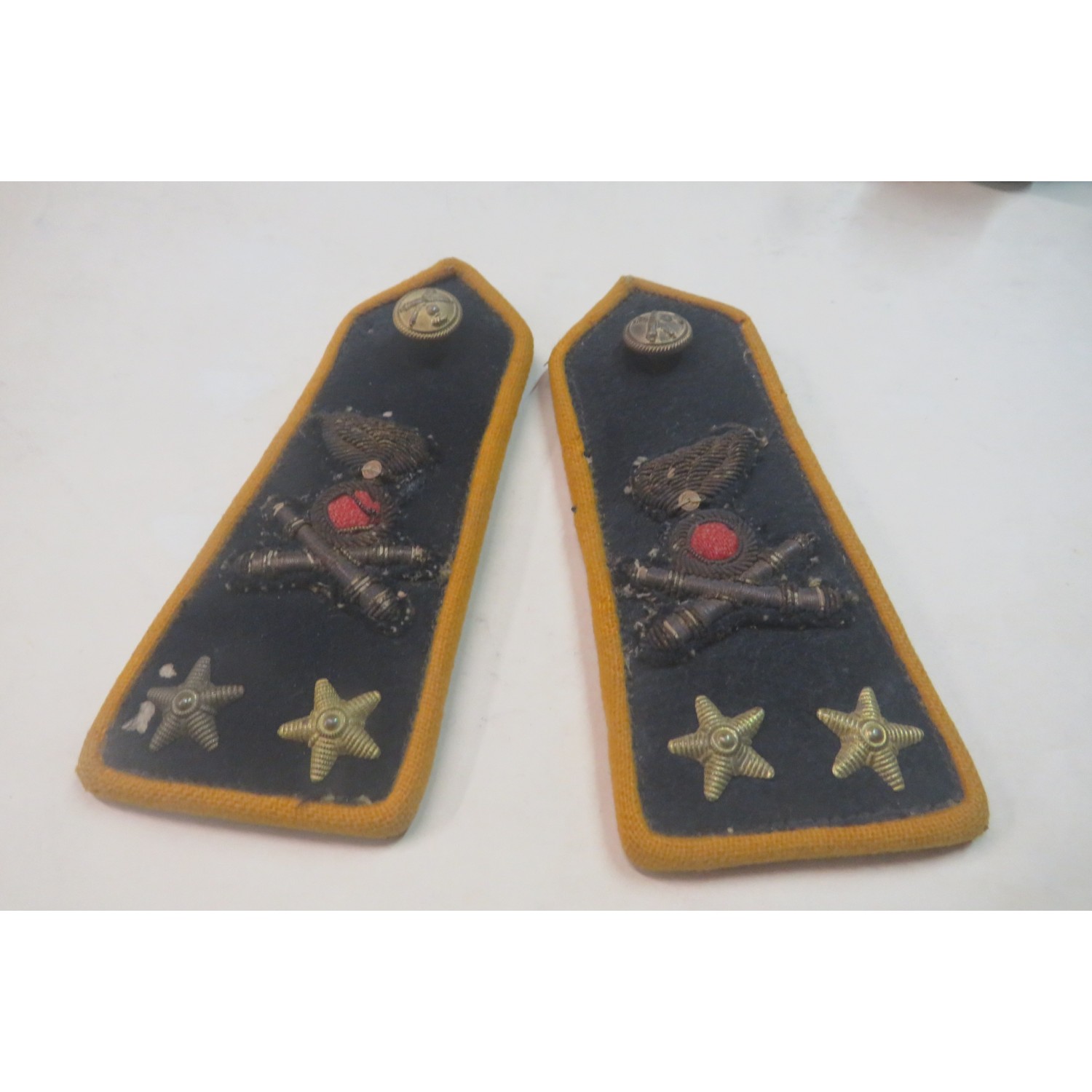 Coppia di spalline da Tenente Artiglieria Coloniale 1935/36