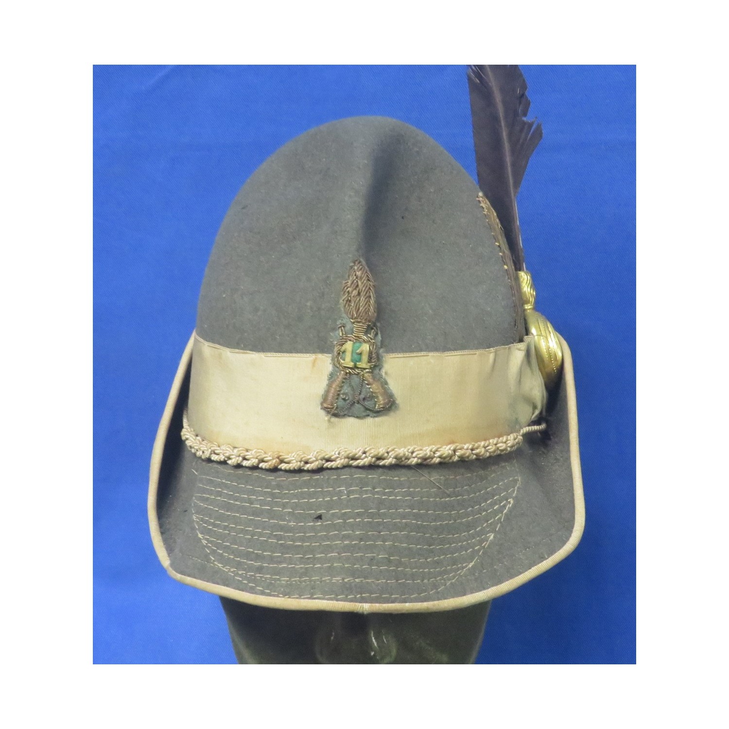 Berretto all alpina da Sottotenente 11°Reggimento Fanteria Battaglioni da Posizione