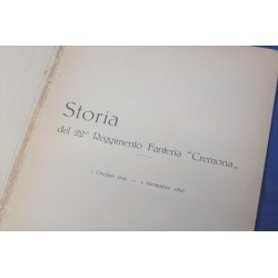 Libro Storia del 22° Rgt. Fanteria "CREMONA"