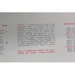 Calendario  1940 L Agro Pontino Redento