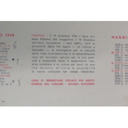 Calendario  1940 L Agro Pontino Redento